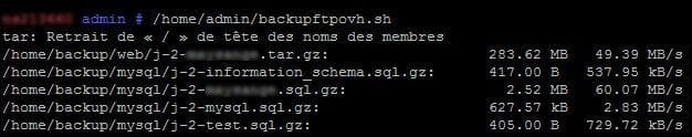 backup mysql web ovh