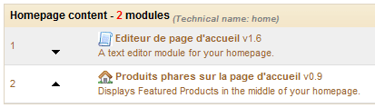 modules-accueil questions sur prestashop