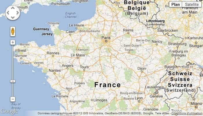 google maps par defaut