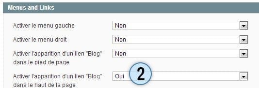blog menu