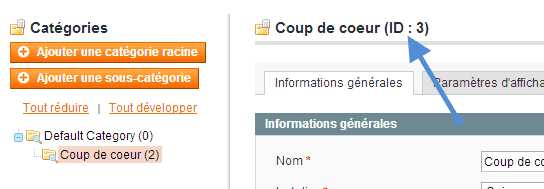 id categorie