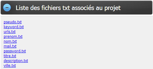 fichiers oscaar