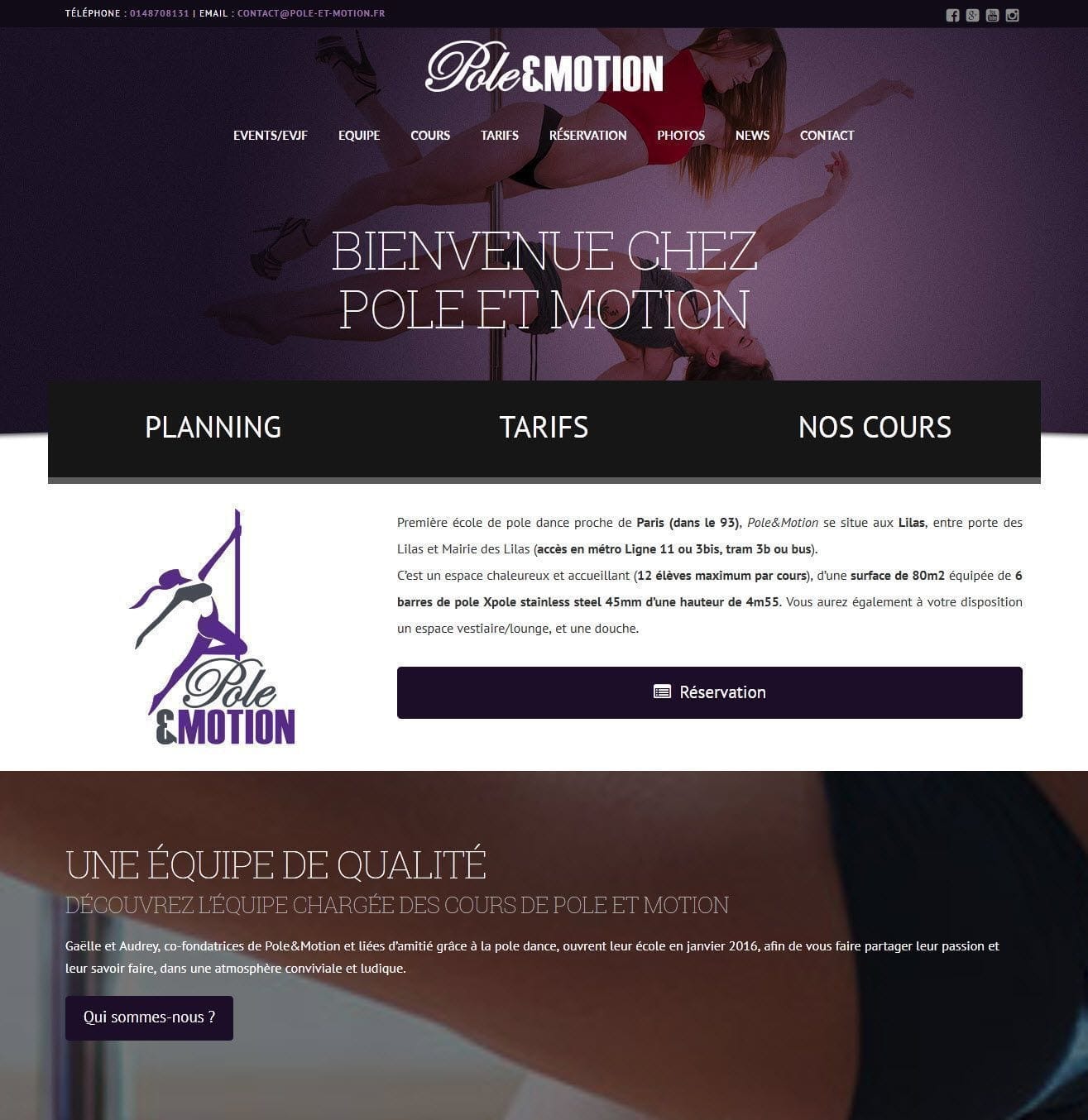 pole et motion